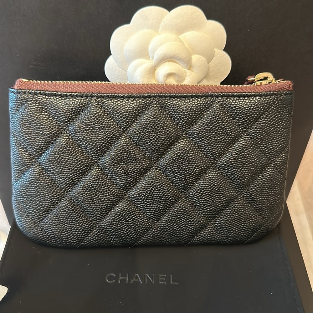 Authentic Chanel Quilted Mini O Case Pouch - Picture 5 of 14